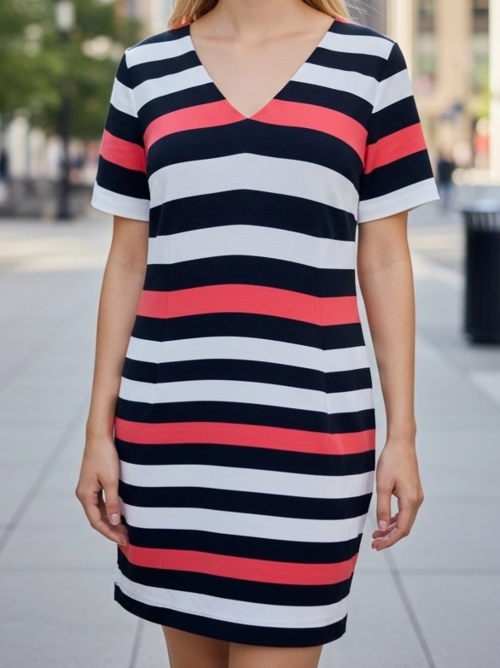 Armani Exchange V-Neck Shift Dress Size 4